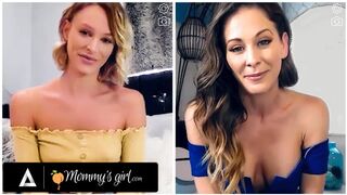 MOMMYSGIRL Thirsty Emma Hix And Stepmom Cherie DeVille Share Their Wet Pussy On Cam