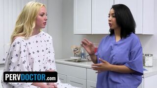 Perv Doctor - Horny Doctor And Assistant Helps Blonde Teen Patient Gets Her Pussy Juice Flows Again