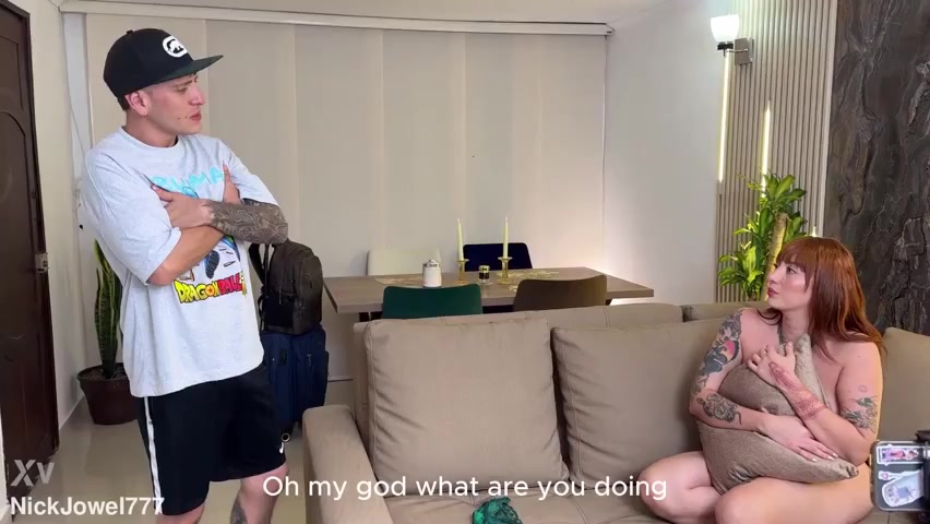 Devil Khloee is caught doing webcam! Fucked hard by her Brother!