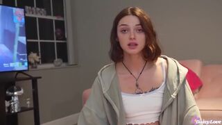 Shrooms Q - Distracting Big Bro From Gaming with My Tight Pussy