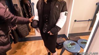 Big Ass British Student Gets Anal Fucked In Fitting Room And Hotel Corridor By 2 Strangers !!!