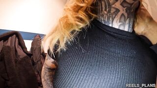 Big Ass British Student Gets Anal Fucked In Fitting Room And Hotel Corridor By 2 Strangers !!!