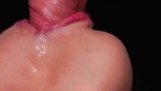 The most Sensual BLOWJOB with mouth, tongue and lips - Amazing cumshot