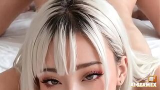 Fucking step sis blonde in the room | Anal sex and small pussy and ass | Virtual Sex [AI generated]