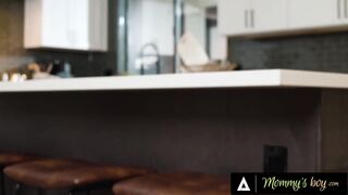 MOMMY'S BOY - Pervert Boy Is Caught Peeking Under Stepmom Richelle Ryan's Dress With Camera Toy