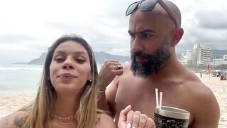 She got horny on the beach and I broke her ass