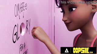 OOPSIE - Raunchy Futa Fuck-Fest With Massive Loads Of Cum During Gloryhole Fun! ANIMATED PORN!