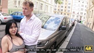 HUNT4K. Big tits instead of sushi