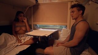 One Way Ticket: Blonde Cums to Train Vibration