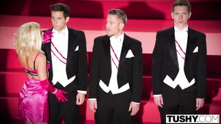 TUSHY Adriana Chechik Gets Triple Teamed And Gaped!