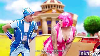 INKA TOWN - Vergotacus and Fierroten fuck Stephanie with a pink pussy in the ass and Zigy fists her